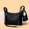 Women's Textured Hobo Bag Stylish Shoulder Bag with Detachable Small Pouch for Daily Use