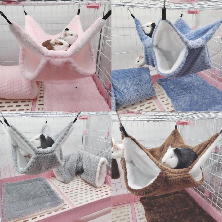Hamster Hammock Cave Shed Small Pet Warm Hut Cage Tunnel for Guinea Pigs