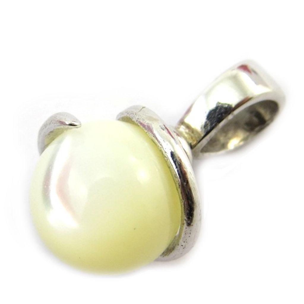 Les Trésors De Lily [F6293] - Silver Pendant 'Ruth' Silver Mother-of-pearl - 11x10 Mm