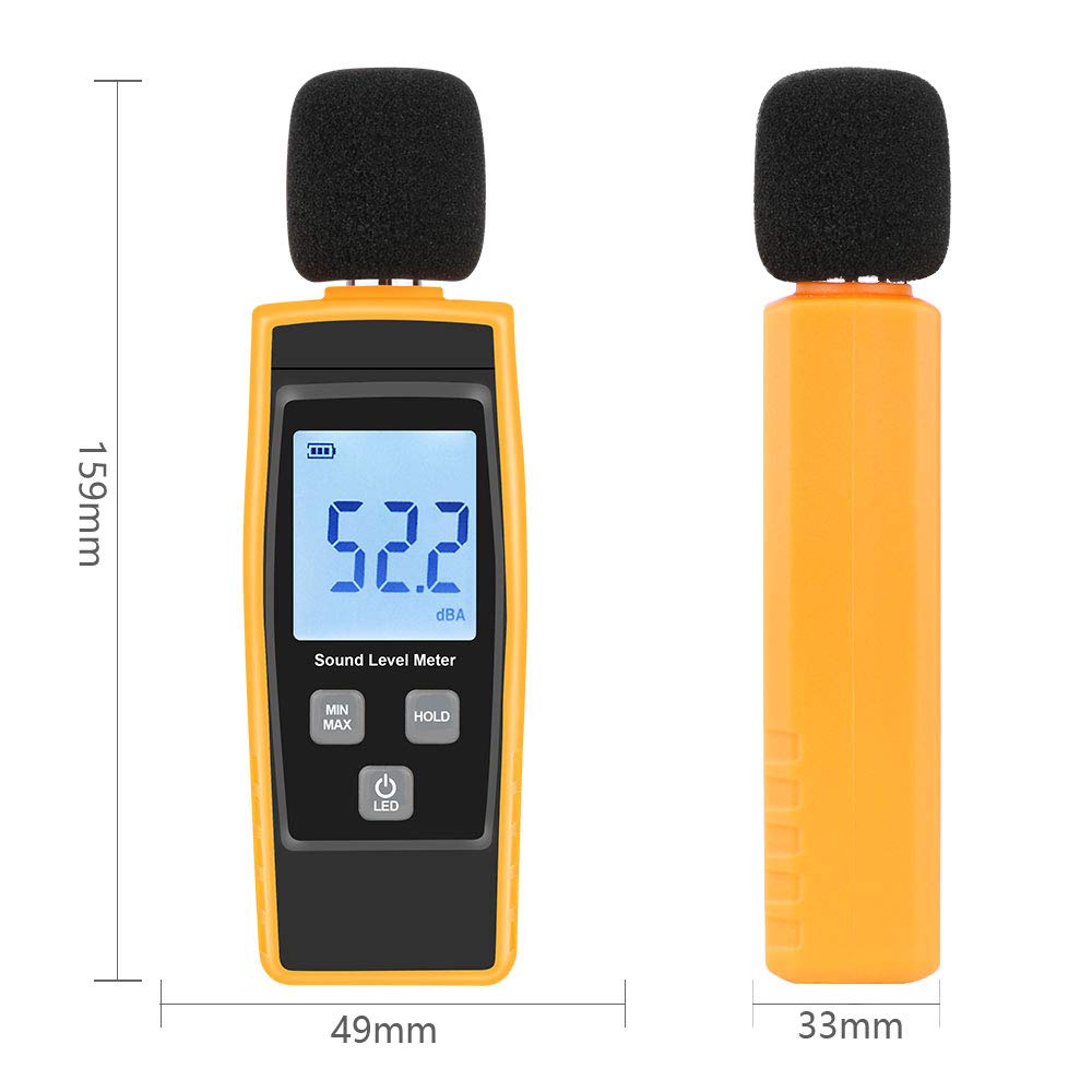 Digitales Schallpegel-Display mit Hintergrundbeleuchtung und LCD-Bildschirm. Geeignet für den freistehenden Außenbereich. Inklusive japanischer Bedienungsanleitung. C-Timvasion
