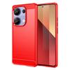 For Xiaomi Redmi Note 13 Pro 4G/Poco M6 Pro 4G Case Carbon Fiber Texture TPU Phone Cover