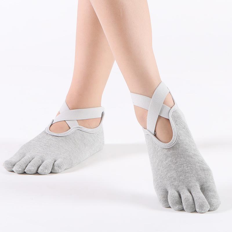 Women's Yoga Pilates Indoor Fitness Cotton Binding Non Slip Socks