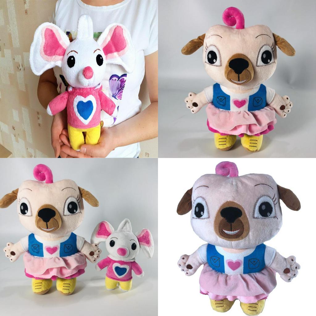 Kuscheliges Chip und Kartoffel Plüschtier Set Mops Maus Puppe