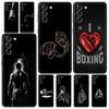 Handyhülle für Samsung Galaxy S25 Edge S24 S23 S22 S21 Ultra S20 FE 5G S10 S10E S9 Plus Weiche TPU Hülle Boxkampf-Champion Thema