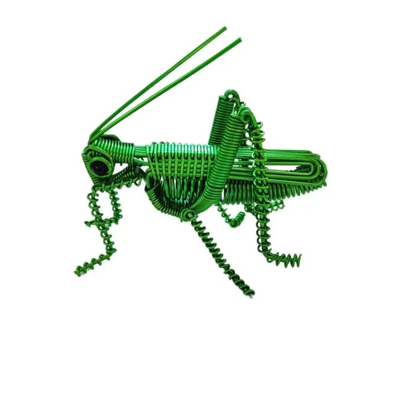 

Aluminum Wire Animal Small Model Creative Handmade Simplicity Modern Bedroom Living Room Decoration Home Decoration Accessories зелений