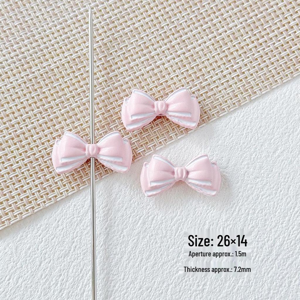 Macaron Pastel Bow Bead DIY Bead String: Phone Chain, Necklace, Keychain, Hair Jewelry Accessories