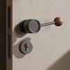 Black Walnut Vintage Door Lock Creative Design Modern Door Knob Security Door Bar  Bedroom Use