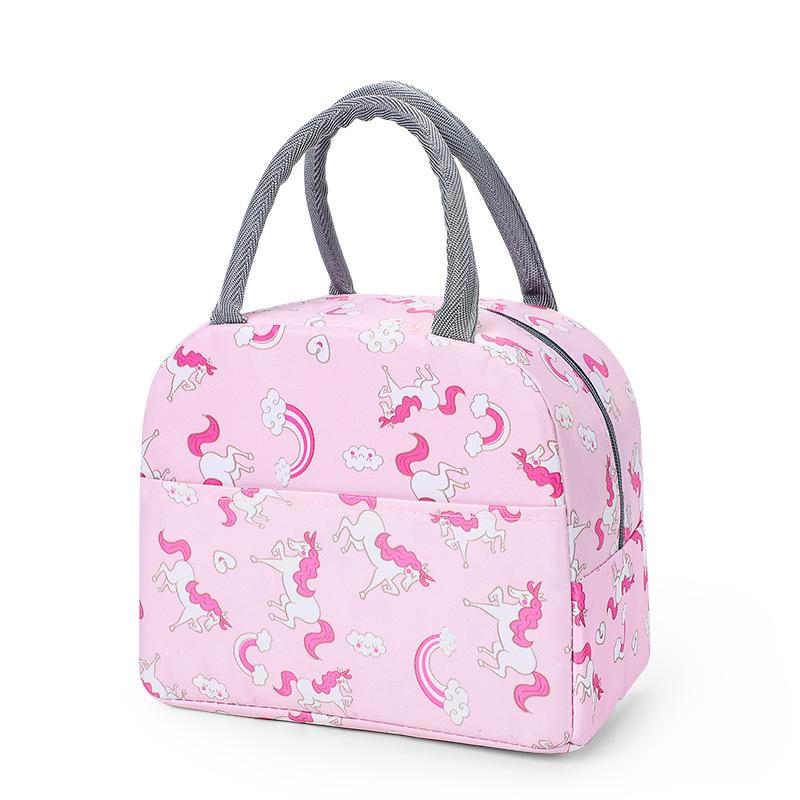 Toiletry Insulated Lunch Bags Cartoon Thermal Heat Lunch Tote Picnic Food Preservation Bag Cooler Ice Pack Lunch Box Storage Bag