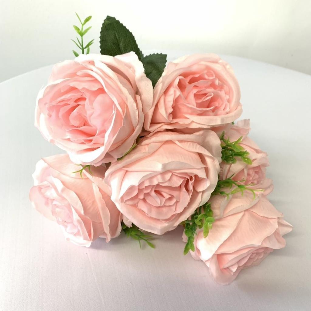 Modern Artificial Rose Silk Flowers Bouquet for Home Wedding Decoration