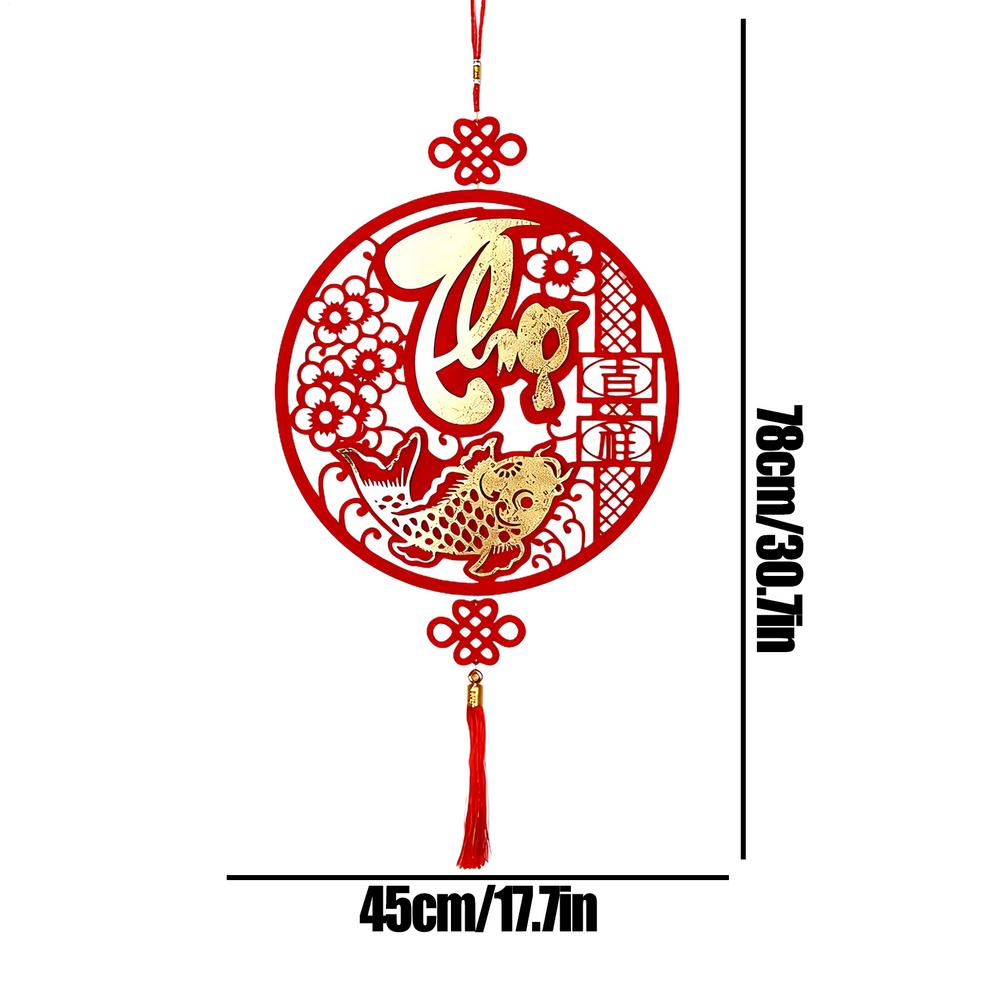 2026 Lunar New Year Decorations Non-woven Fleece Felt Vietnamese Spring Festival New Year Good Luck Pendant for Home Office Car