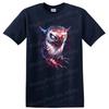 Owl Graphic T Shirt Fierce Blood Splatter Art Design Cool Tee Artistry