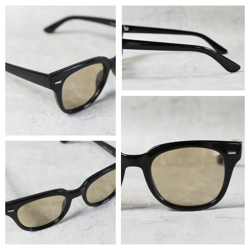 Wellington Sunglasses for Comes with Brown F (EIGHT) Men, Photochromic, Polarized, Case, Black/Light