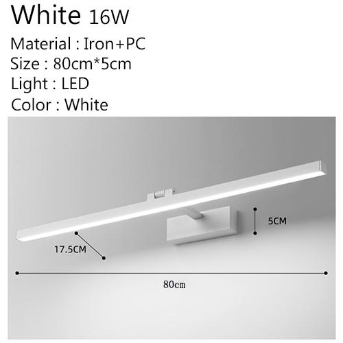 Mirror lamp led anti-fog bathroom bathroom mirror lamp wall lamp simple modern hotel mirror cabinet lamp mirror lamp Aluminum