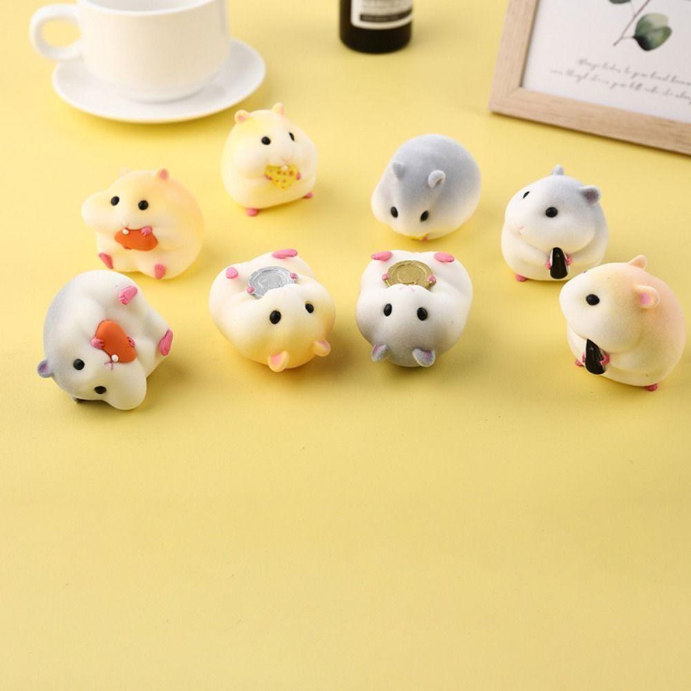 Figurine Car Accessories Auto Dashboard Model Car Oranments Hamster Action Figure Hamster Model Toy
