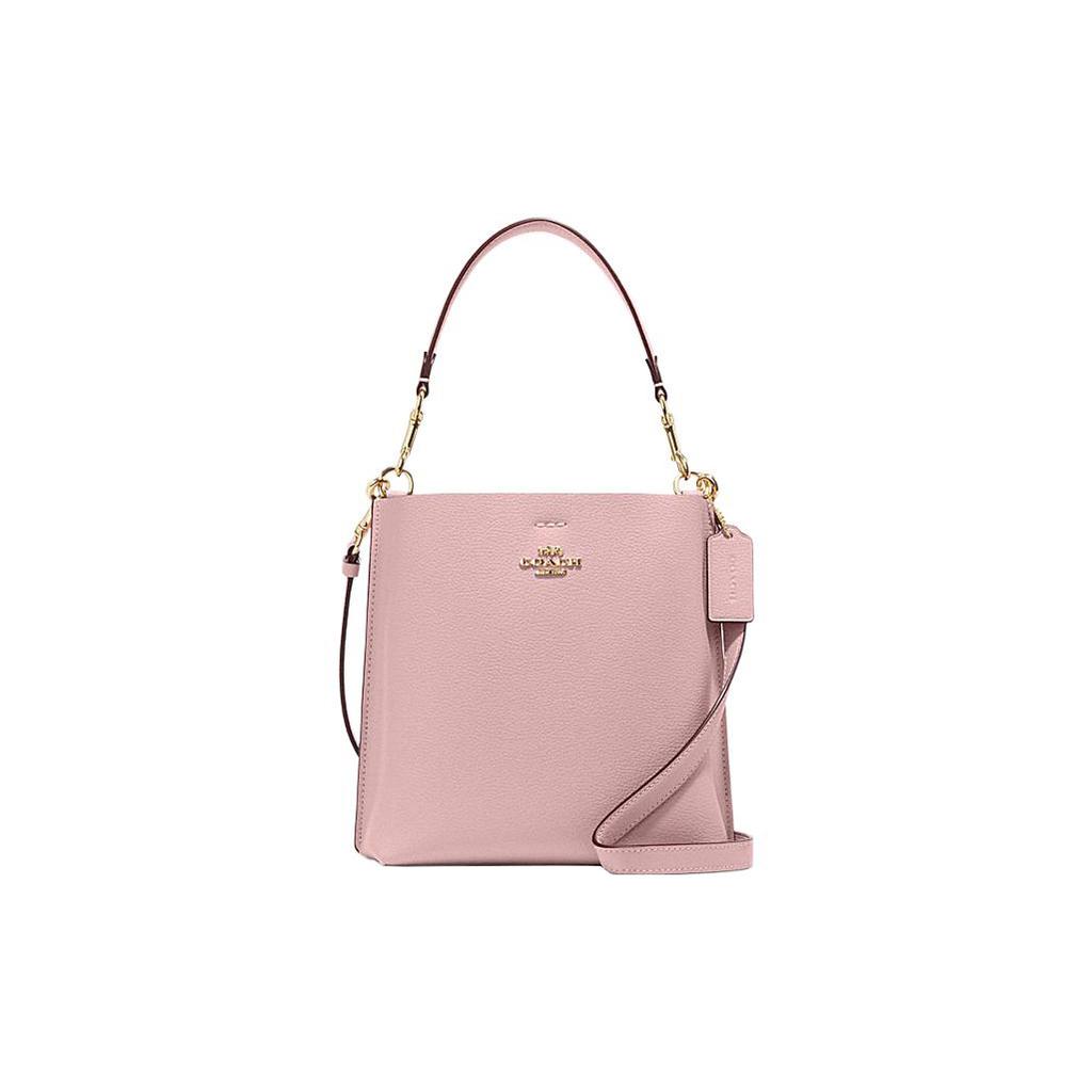 New COACH Mollie Cow Leather Bucket Bags Handbags Shoulder Bag Crossbody Bag Small Size Women's Pink CF433-IMV7Z