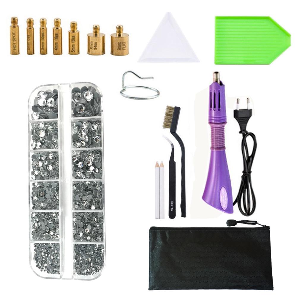 

Набор для установки страз с клеем горячей фиксации и инструментами для DIY для одежды