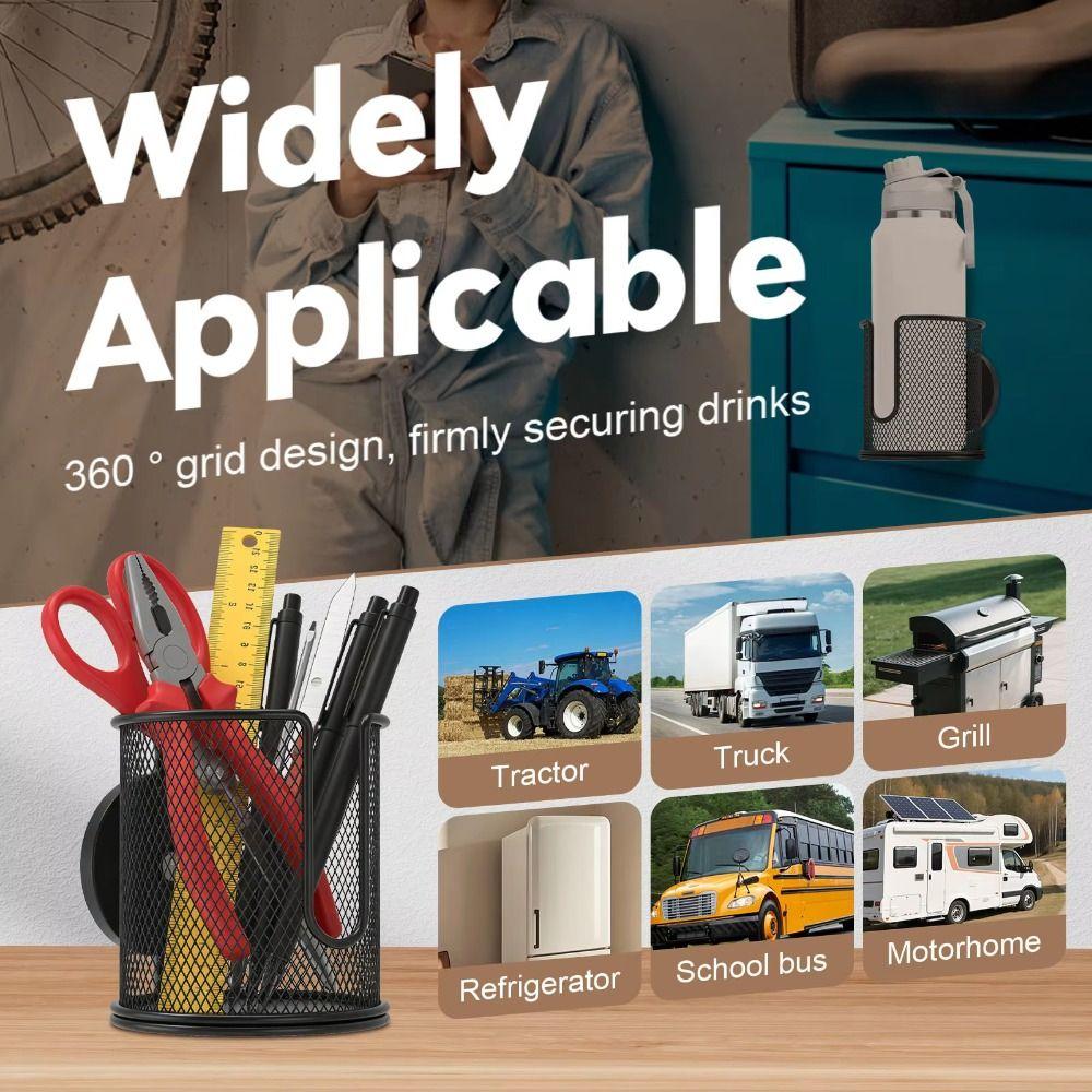Anti Fall Magnetic Cup Holder Fully Covered Drink Holder Magnet Magnetic Car Cup Holder  Mower