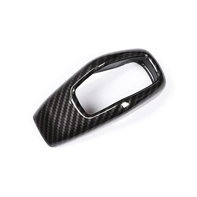 Car Gear Shift Knob Cover Trim Carbon Fiber Look For Land Rover Range Rover Sport 2018 2019 2020 2021 Auto Interior Accessories