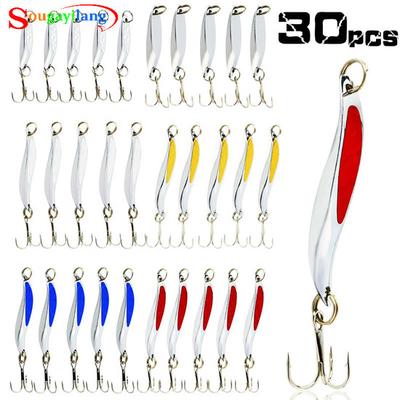 Angelköder 30 Stück Deadly Dick Lange Jigging-Köder und einfache Wurflöffel Spinnerlöffel Tackle