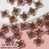 Cute Coffee-Toned Butterfly Flower Love Acrylic Beads for DIY Phone Chains and Necklaces