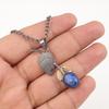 Ciondolo in Lapislazzuli Naturale Argento Sterling 925 Fatto a Mano Gioiello con Pietra Preziosa Regalo PP-55-32