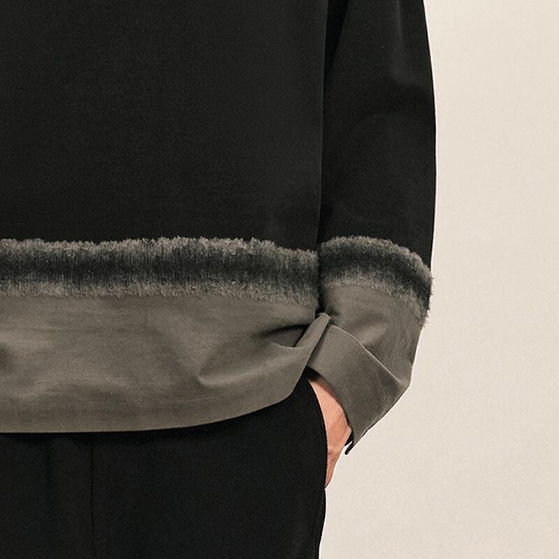 Men's 2025 Winter Loose Fit Long Sleeve Round Neck T-shirt