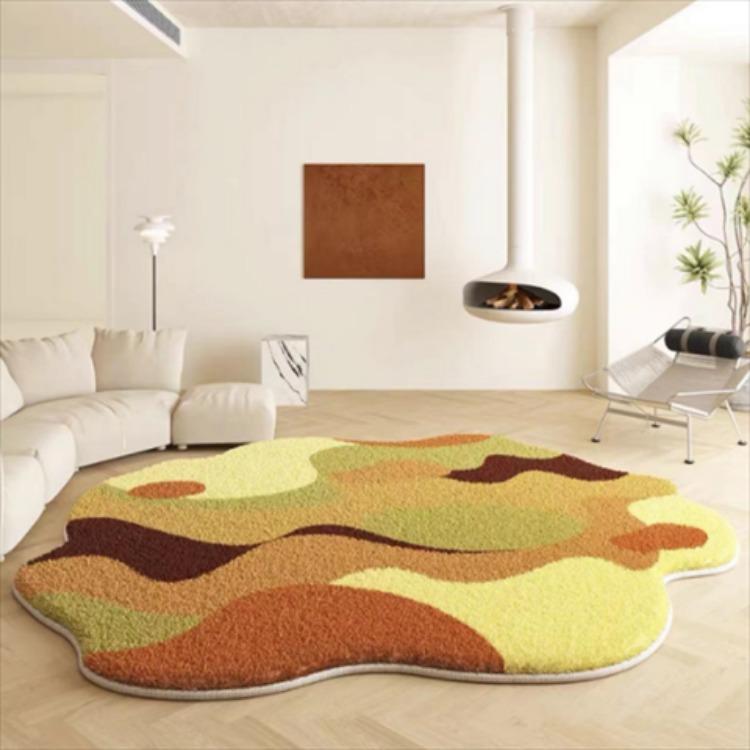 Modern Minimalist Irregular Carpet Living Room Coffee Table Carpet Bedroom Dressing Room Circular Floor Mat