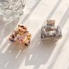 Korean Floral Acetate Medium Claw Clip - Versatile Hair Accessory