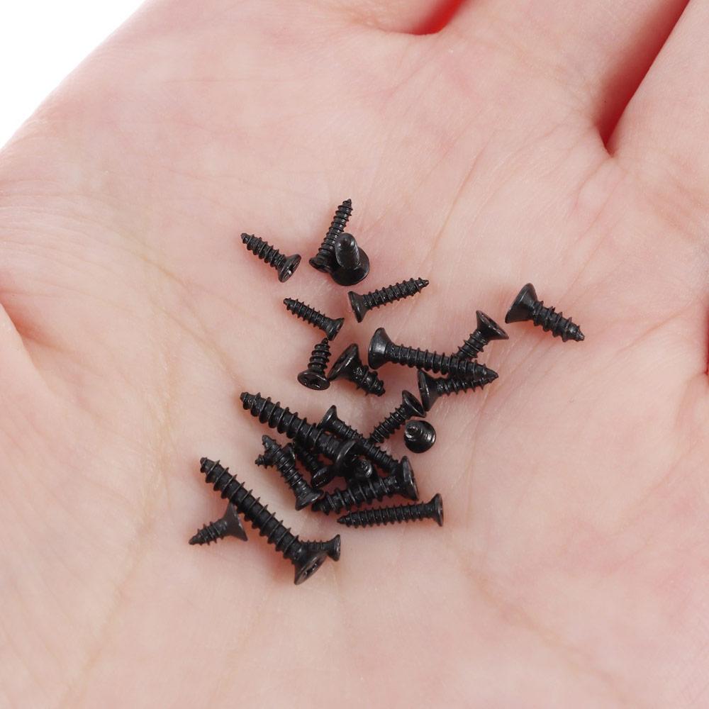 1200Pcs Carbon Steel Phillips Flat Head Screws Black Mini Screws  Digital Products