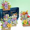 New Sunflowers Roses Potted Plants Flower Baskets Particle Assembly Blocks Puzzle Stress Relief Toy Set Desktop Home Decoration