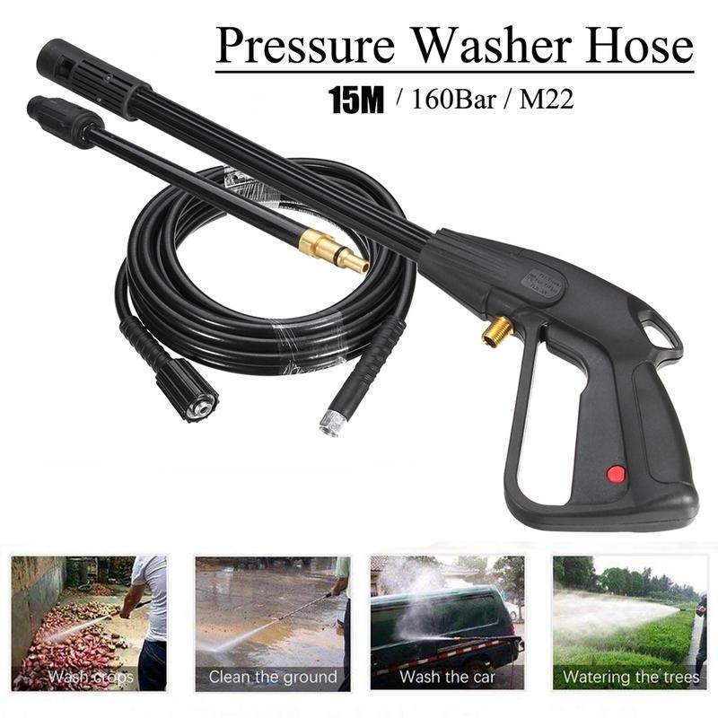 Precise High Pressure Washer Spray G-Un,M22 Car Water Washer Cleaning Tool With 10M Hose For Cleaner Watering Lawn Garden