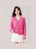 2026 Plus Size Women's Knit Cardigan: Tencel, Hollow Out, Single-Breasted, Solid Color, Korean Style for Spring & Autumn