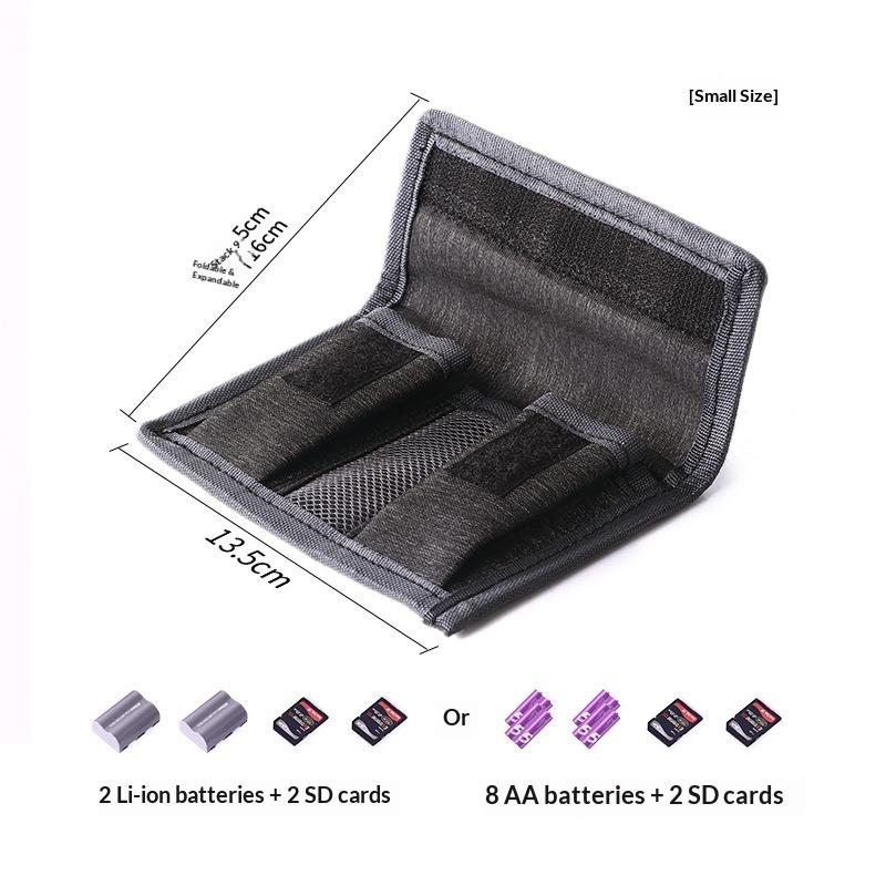

Manbulv Waterproof Lightweight Battery Storage Pouch For Dslr Camera AA Dry Lithium Battery Portable Travel Carrying Pouch