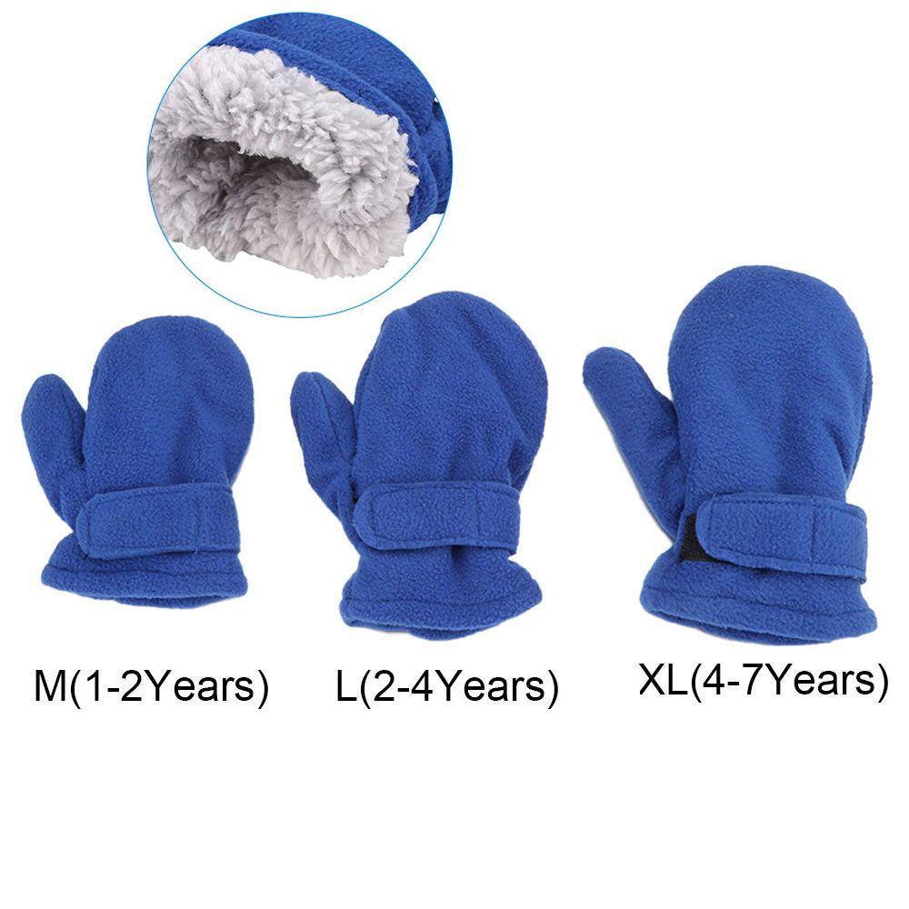 Kids Boy Girls Candy Color Childrens Gloves Winter Mittens Outdoor Hand Warmers Lined with Fleece