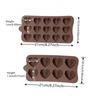 15/8 Cavity Diamond Heart Silicone Chocolate Mold 3D Heart Cake Accessories Molds DIY Ice Cubes Biscuit Pastry Baking Mould