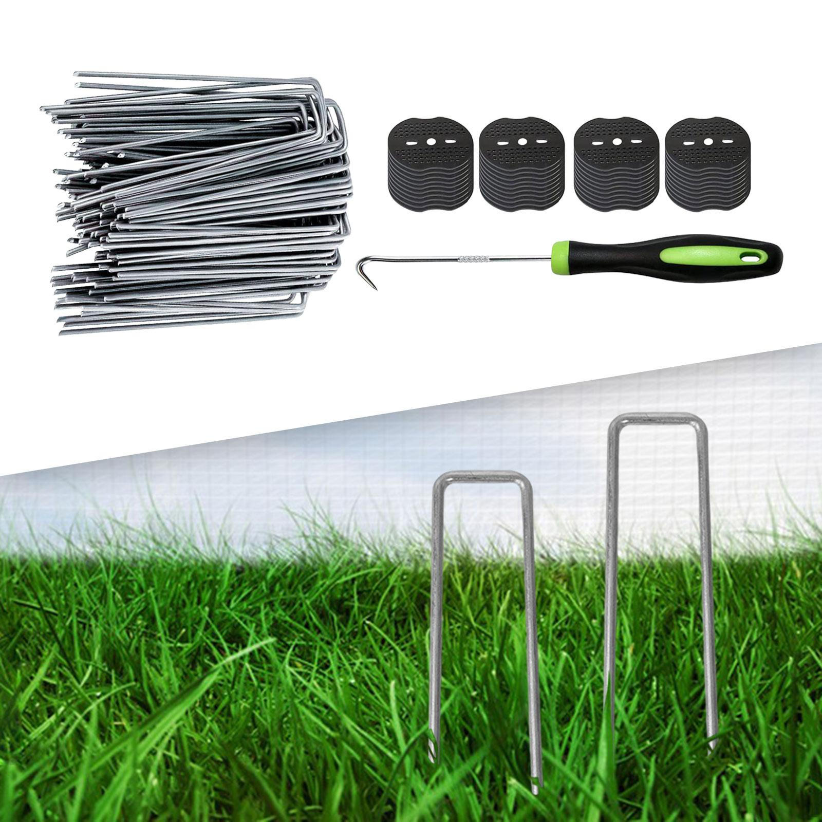 

50 шт. садовые колья, ландшафтные скобы, штифты для дерна, газон для ограждения подполья Small