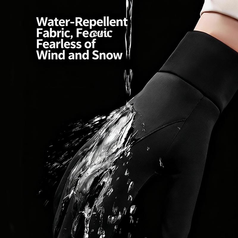 Luvas Masculinas de Inverno Quentes Grossas de Dedo Inteiro Femininas À Prova de Vento Forradas com Veludo Antiderrapante para Pesca Esportes ao Ar Livre Ciclismo de Motocicleta