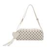 Fashion PU Leather Shoulder Bag Polka Dot Adjustable Strap Tote Bags Large Capacity Underarm Bag Women