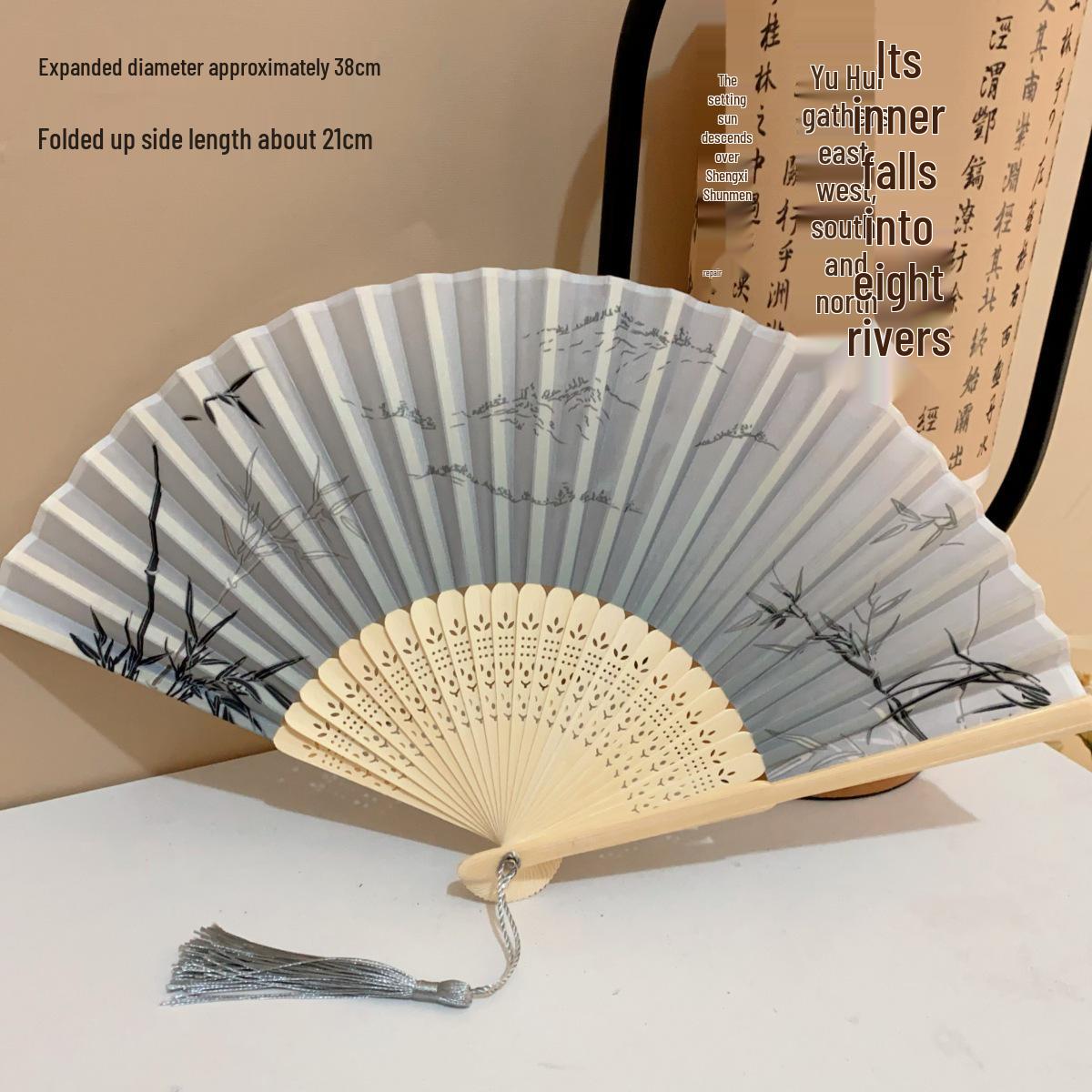 

Бесплатная доставка: Готовый к лету прочный складной веер в китайском стиле для новичков