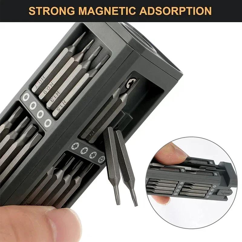 New Precision Screwdriver Set 25/30/40/44/50/71 in 1 Torx Hex Phillips Magnetic Screwdriver Phone Watch Laptop Mini Repair Tools