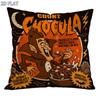1pc 45.72X45.72 Cm Pillowcase, Suitable for Home, Sofa, Bed - Retro Whimsical Count Chocolate Cereal Wheat Design, Nostalgic Horror Print, Zipper Clos