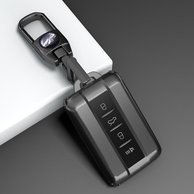 Tpu Car Key Case Cover Fob For  Tank 300 Tank 500 Keyless Protective Shell Ring Keychain Car Accessories Protector