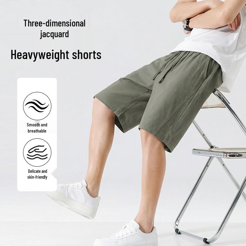 TonLion Men's Summer Straight-Leg Casual Shorts