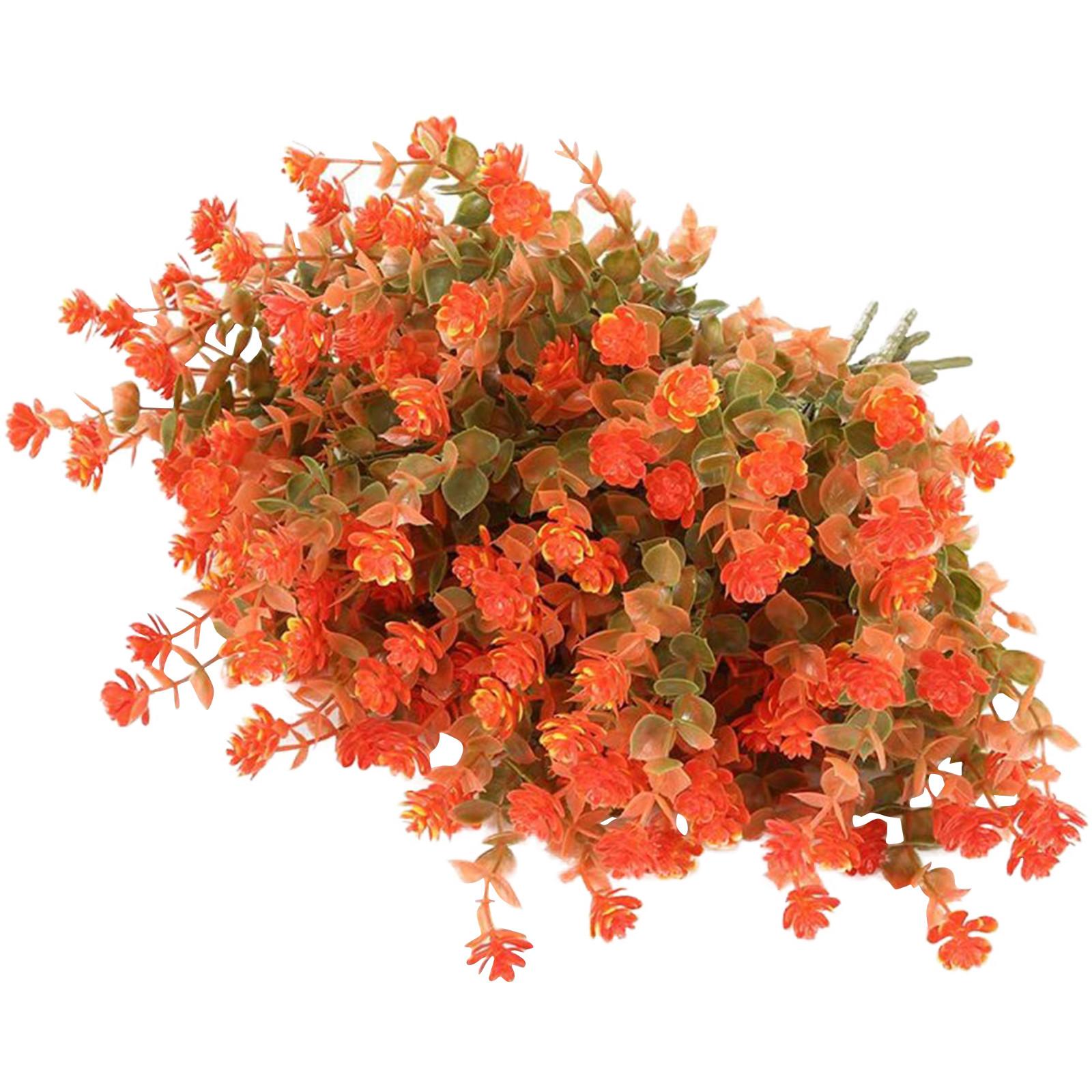 

6шт искусственные шелковые цветы 13,5 дюймов для украшения домашнего кухонного свадебного стола One Size оранжевый