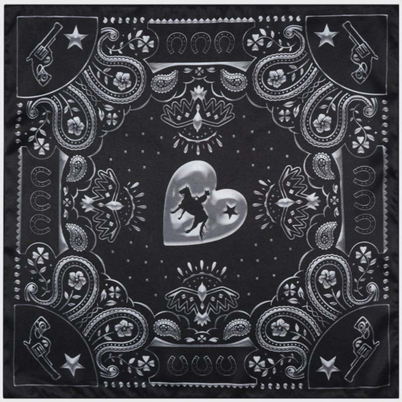 Eireve GRAPHIC BANDANA_BLACK
