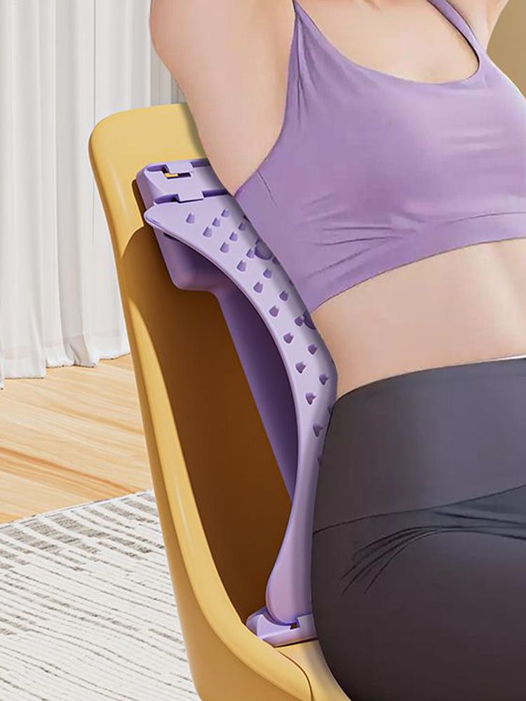 Fitness Equipment Lumbar Support Board Adjustable Back Stretcher With Magnets For Muscle Exercise Position CorrectionPain Relief