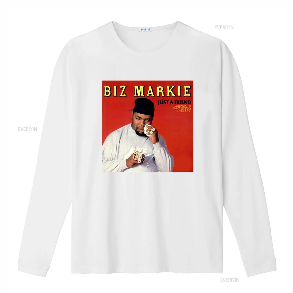 Biz Markie Just A Friend Print Hip Hop Style T Shirt For Men vintage Washed Breathable Stretched fashion Casual homme Unisex