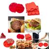 Högkvalitativ Fyrkantig Silikonform För Hamburgerpuckar För Enkel Burgerberedning