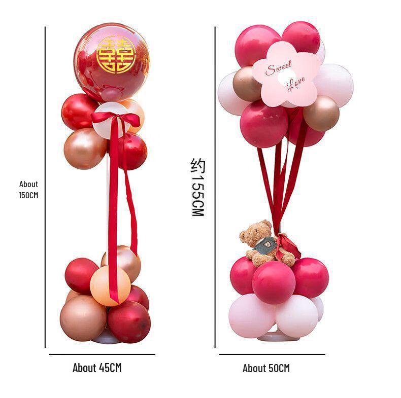 Rose Red Balloon Arch for Weddings, Birthdays, and Events