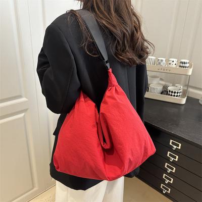Casual Big Bag Women 2025 New Fashion Cloth Bag Korean Version Lightweight Shoulder Bag Large Capacity Tote Bag Dumpling Bag